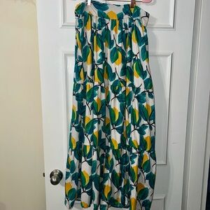 Rebdolls Lemon Maxi Skirt for Resort Wear